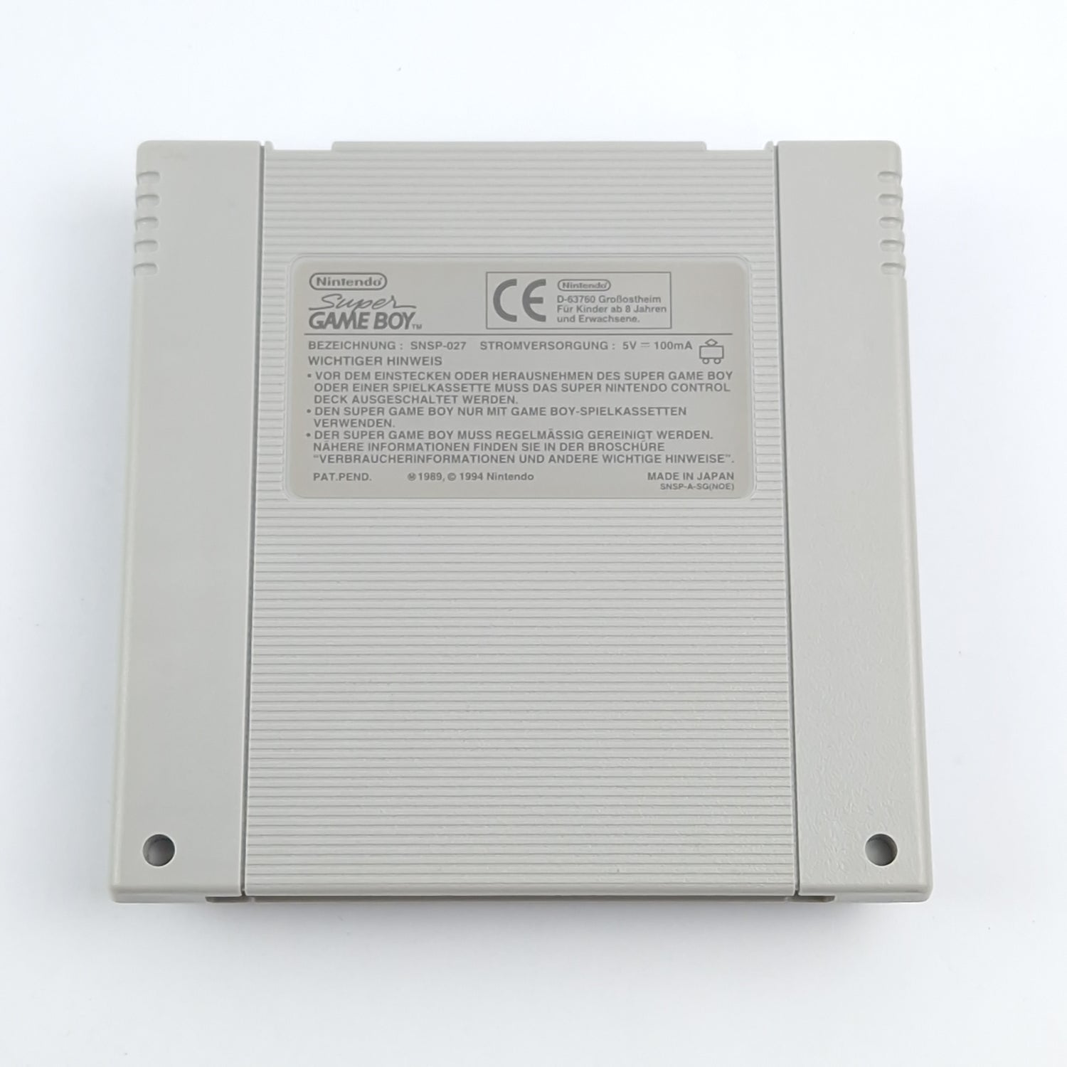 Super Nintendo Zubehör : Super Game Boy Adapter Aufsatz für SNES - Sehr gut
