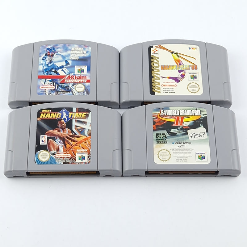 Nintendo 64 Spiele Sport Bundle - Set aus 4 Spielen - Basketball | Rennen etc.