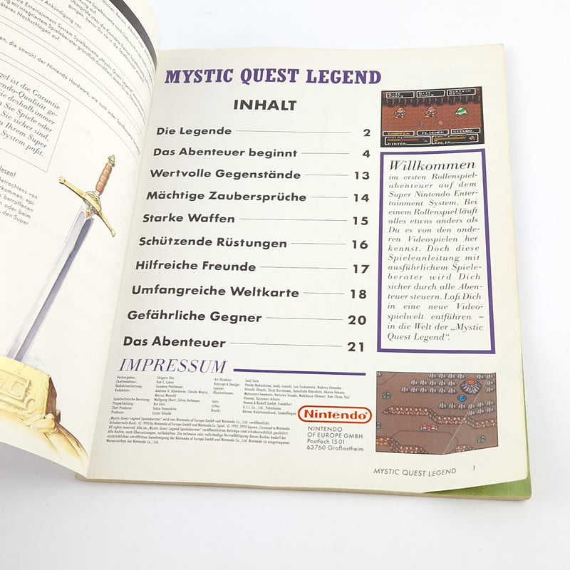 Super Nintendo Game Advisor: Mystic Quest Legend - SNES Guide Solution Book