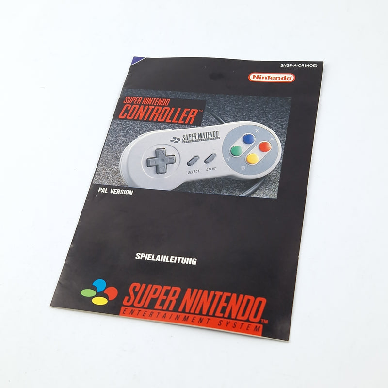 Super Nintendo Zubehör : SNES Controller / Gamepad - OVP Anleitung PAL