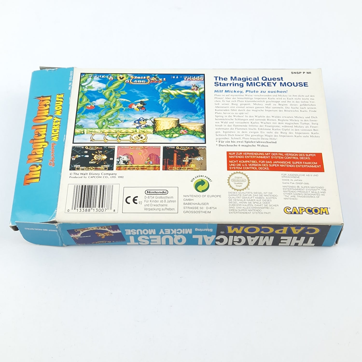 Super Nintendo Spiel : The Magical Quest starring Mickey Mouse - OVP SNES PAL