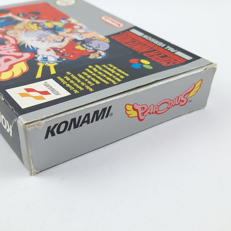 Super Nintendo game: Parodius - original packaging instructions module | SNES PAL Konami