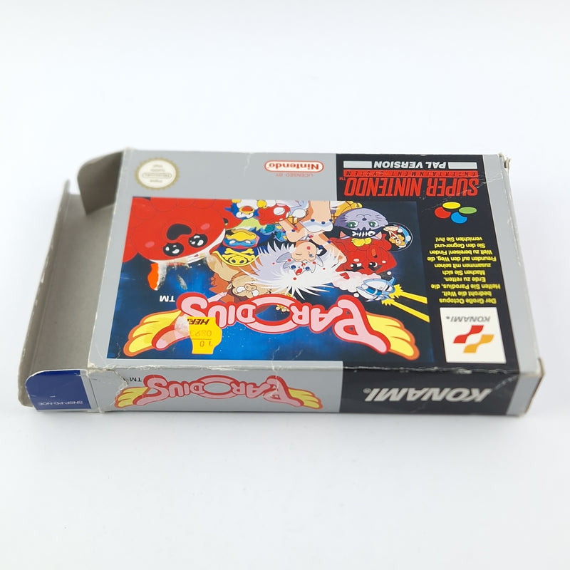 Super Nintendo Spiel : Parodius - OVP Anleitung Modul | SNES PAL Konami