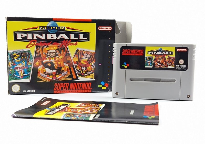 Super Nintendo Spiel : Super Pinball Behind The Mask - OVP | SNES PAL