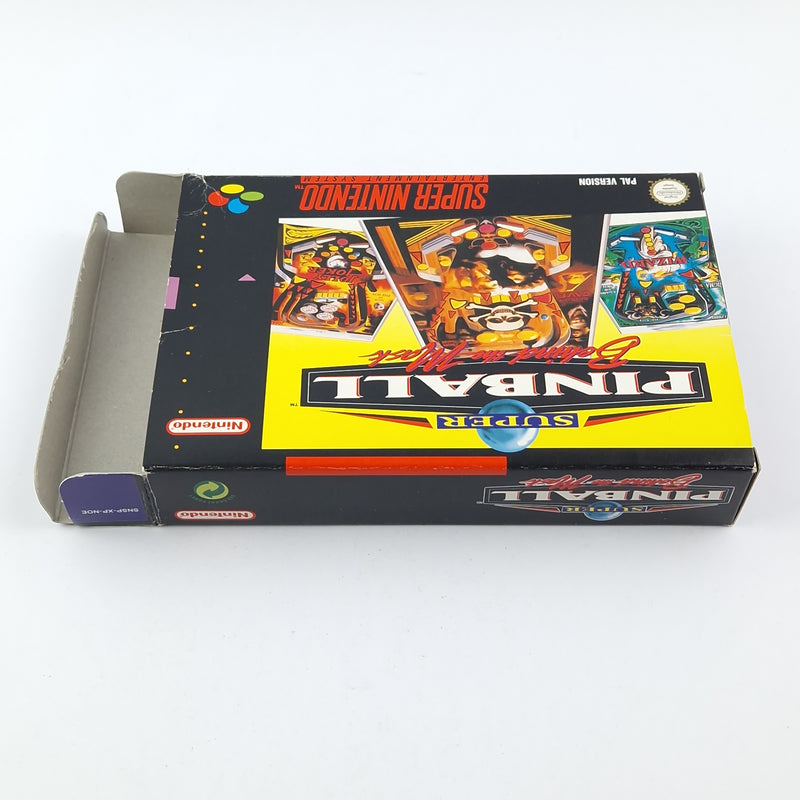 Super Nintendo Spiel : Super Pinball Behind The Mask - OVP | SNES PAL