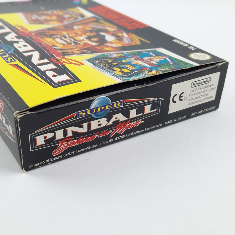 Super Nintendo Spiel : Super Pinball Behind The Mask - OVP | SNES PAL