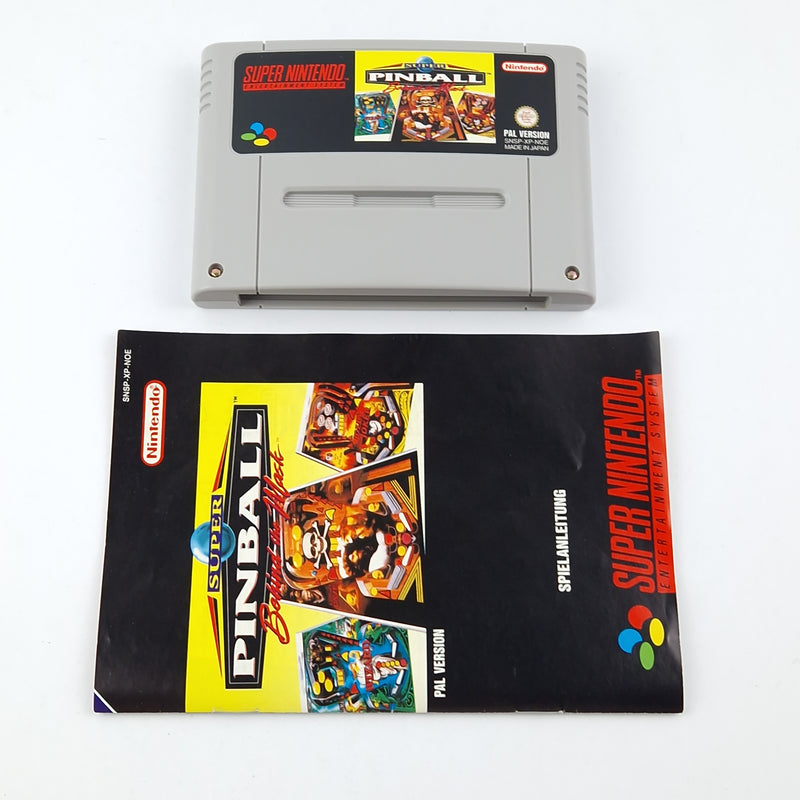 Super Nintendo Spiel : Super Pinball Behind The Mask - OVP | SNES PAL