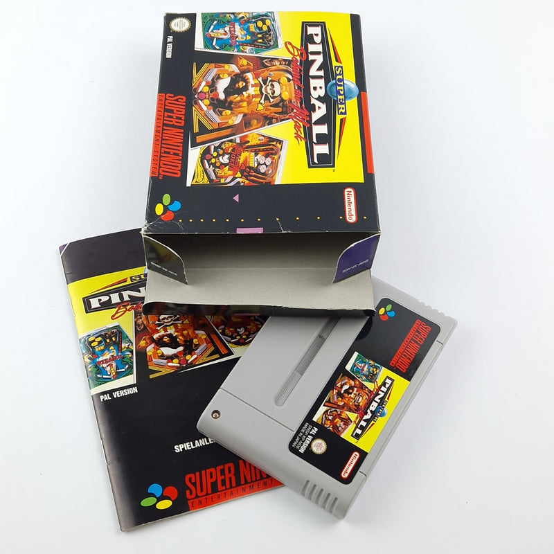 Super Nintendo Spiel : Super Pinball Behind The Mask - OVP | SNES PAL