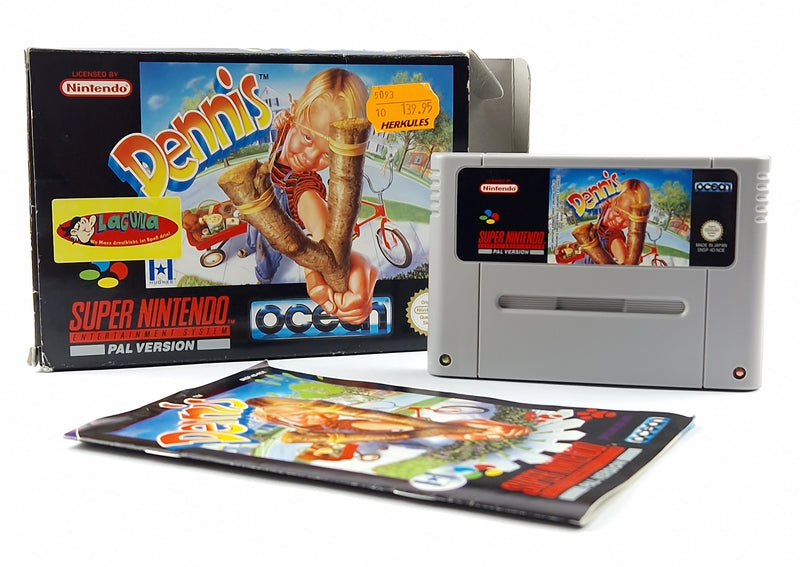 Super Nintendo Spiel : Dennis - OVP Anleitung Modul | SNES PAL