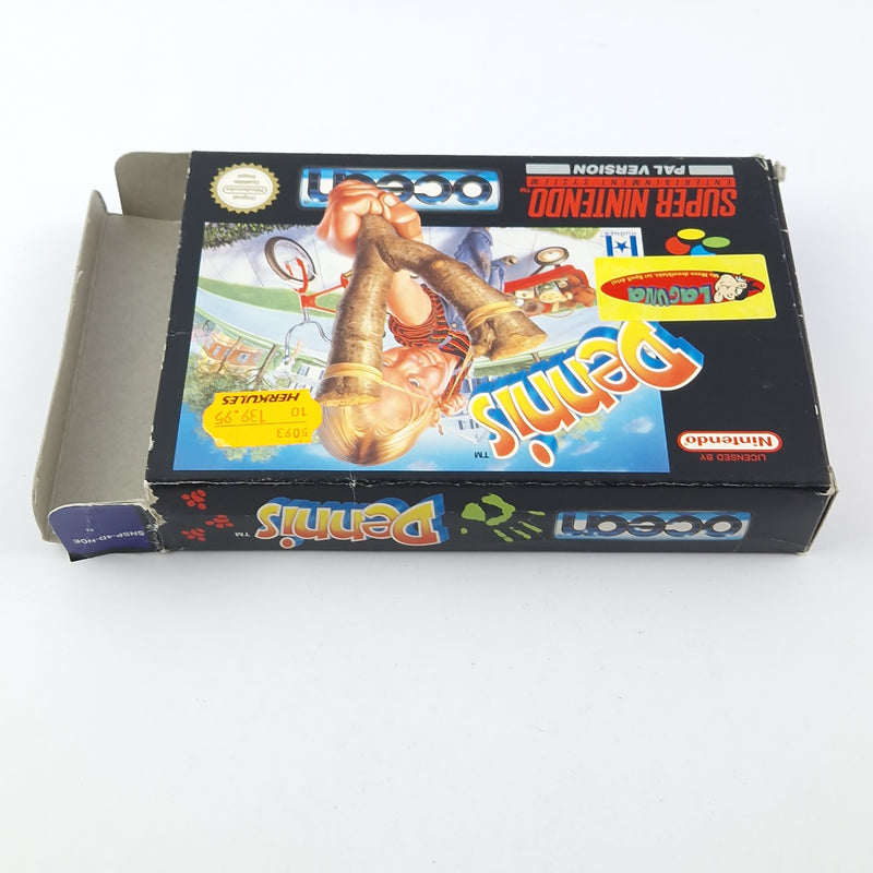 Super Nintendo Spiel : Dennis - OVP Anleitung Modul | SNES PAL