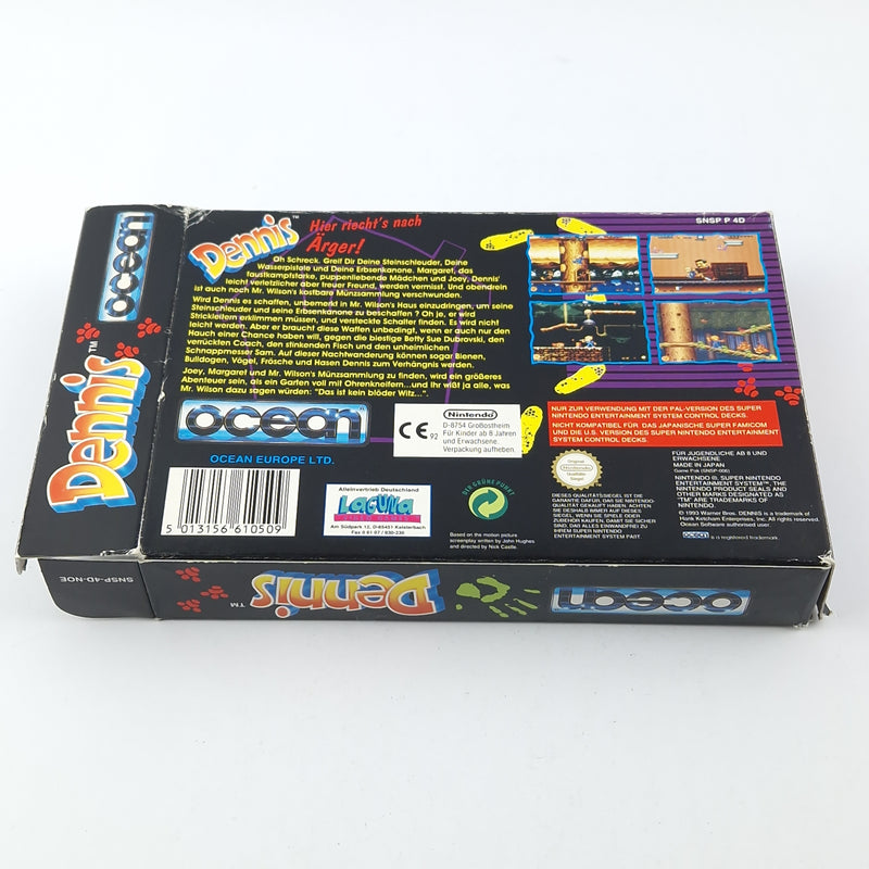 Super Nintendo Spiel : Dennis - OVP Anleitung Modul | SNES PAL