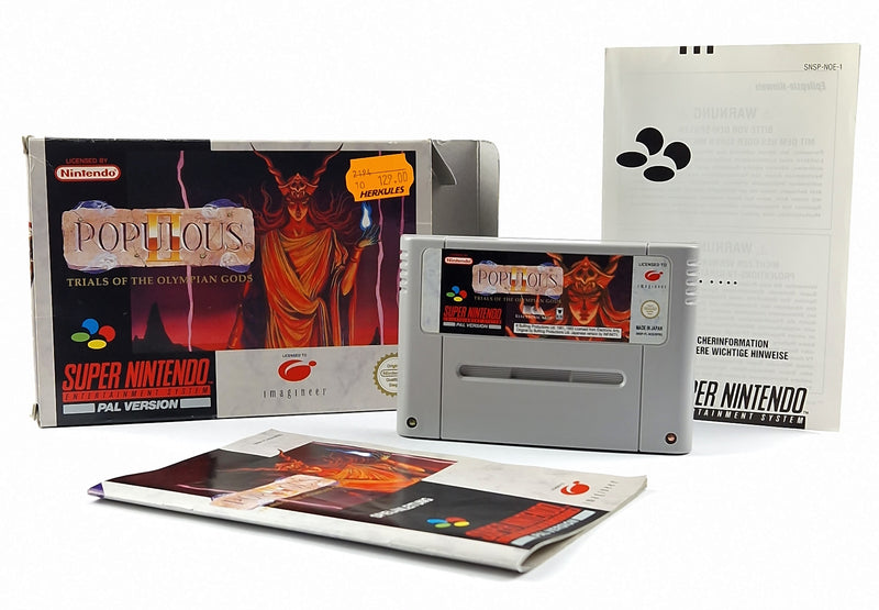Super Nintendo Game: Populous II 2 - OVP Instructions Module | SNES PAL