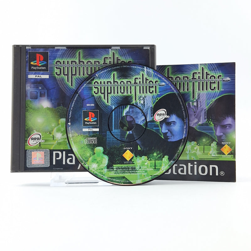 Playstation 1 Game: Siphon Filter - OVP Instructions CD / SONY PS1 PSX PAL