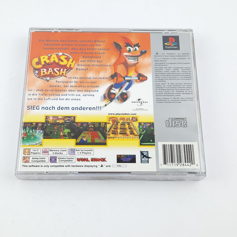 Playstation 1 Spiel : Crash Bash Platinum - OVP Anleitung CD / SONY PS1 PSX PAL