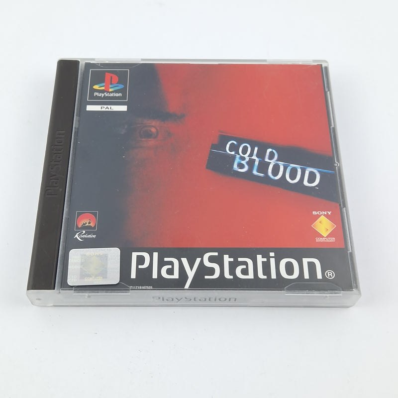 Playstation 1 Spiel : Cold Blood - OVP Anleitung CD / SONY PS1 PSX PAL