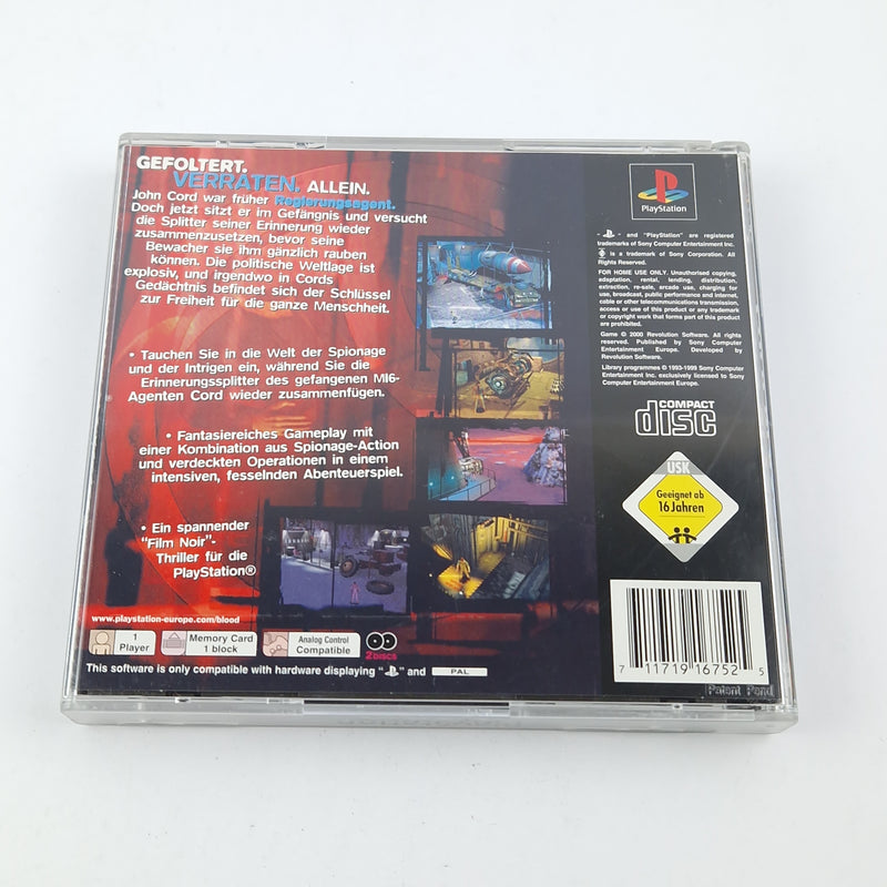 Playstation 1 game: Cold Blood - OVP instructions CD / SONY PS1 PSX PAL