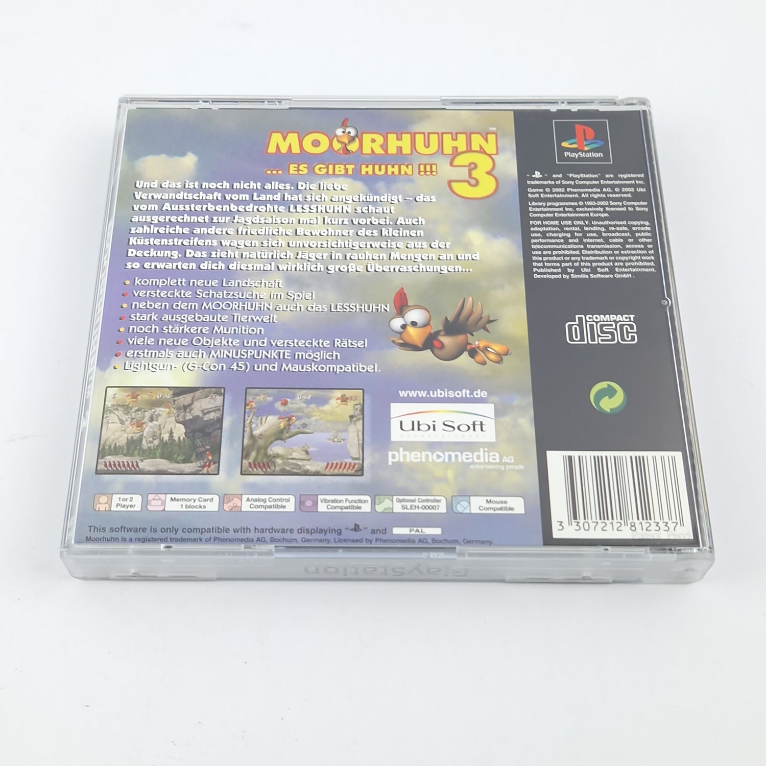 Playstation 1 Spiel : Moorhuhn 3 - OVP Anleitung CD / SONY PS1 PSX PAL