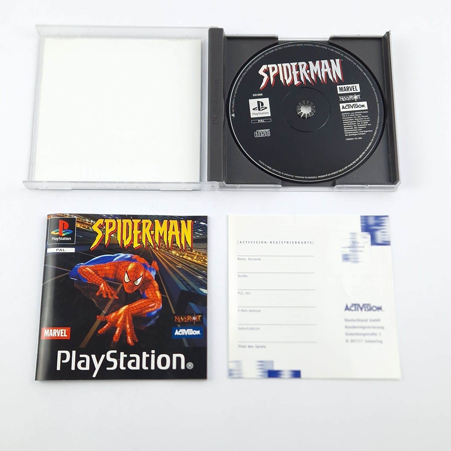 Playstation 1 Spiel : Spider-Man - OVP Anleitung CD / SONY PS1 PSX PAL
