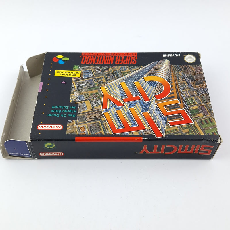 Super Nintendo Spiel : Sim City - OVP Anleitung Modul / CIB SNES PAL Game