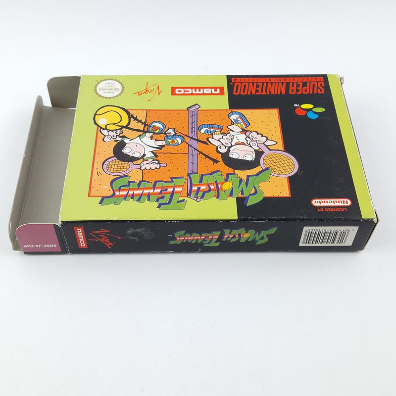 Super Nintendo Spiel : Smash Tennis - OVP Anleitung Modul / CIB SNES PAL Game