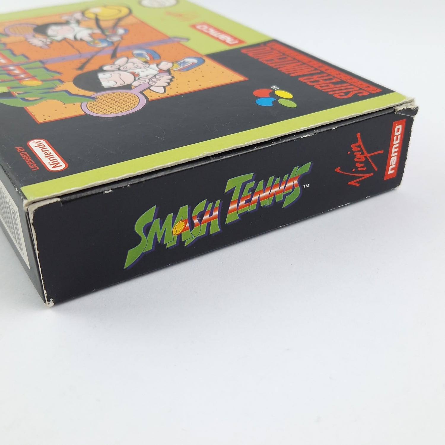 Super Nintendo Spiel : Smash Tennis - OVP Anleitung Modul / CIB SNES PAL Game