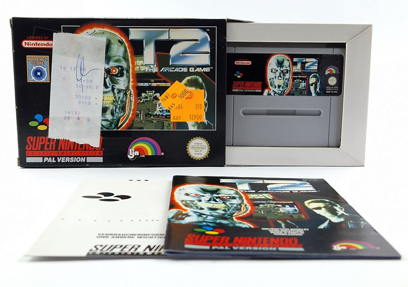 Super Nintendo Spiel : T2 The Arcade Game - OVP Anleitung Modul / CIB SNES PAL