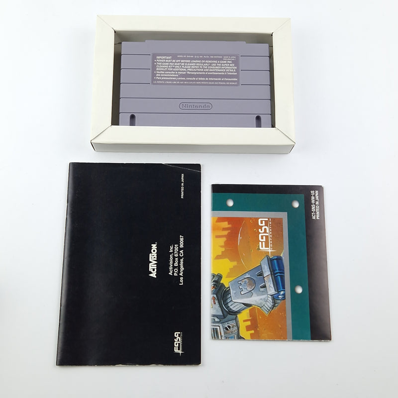 Super Nintendo Spiel : Mechwarrior - OVP Anleitung Modul / SNES Game CIB USA