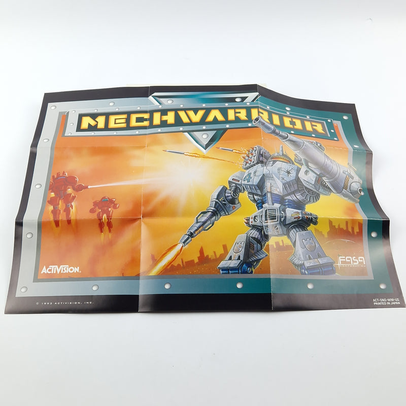 Super Nintendo Spiel : Mechwarrior - OVP Anleitung Modul / SNES Game CIB USA