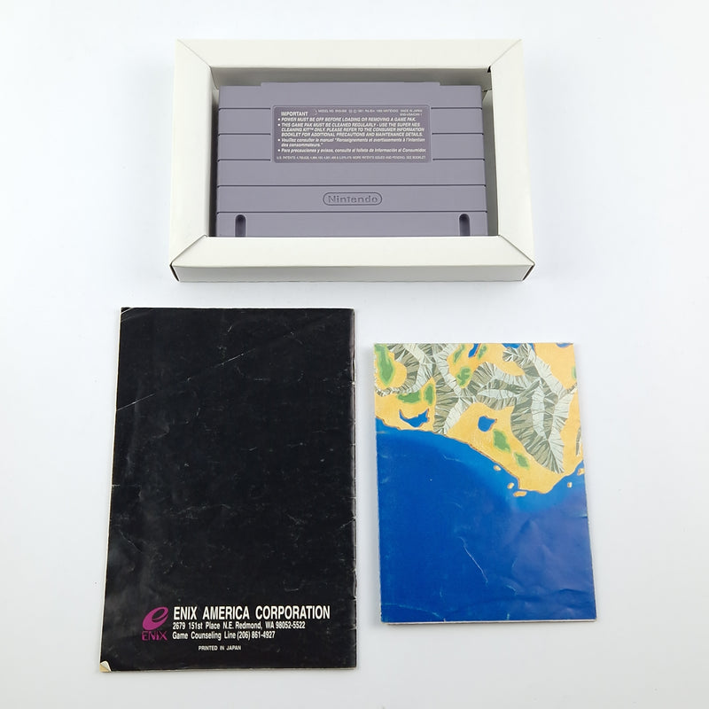 Super Nintendo Spiel : The 7th Saga - OVP / SNES Game CIB USA ENIX