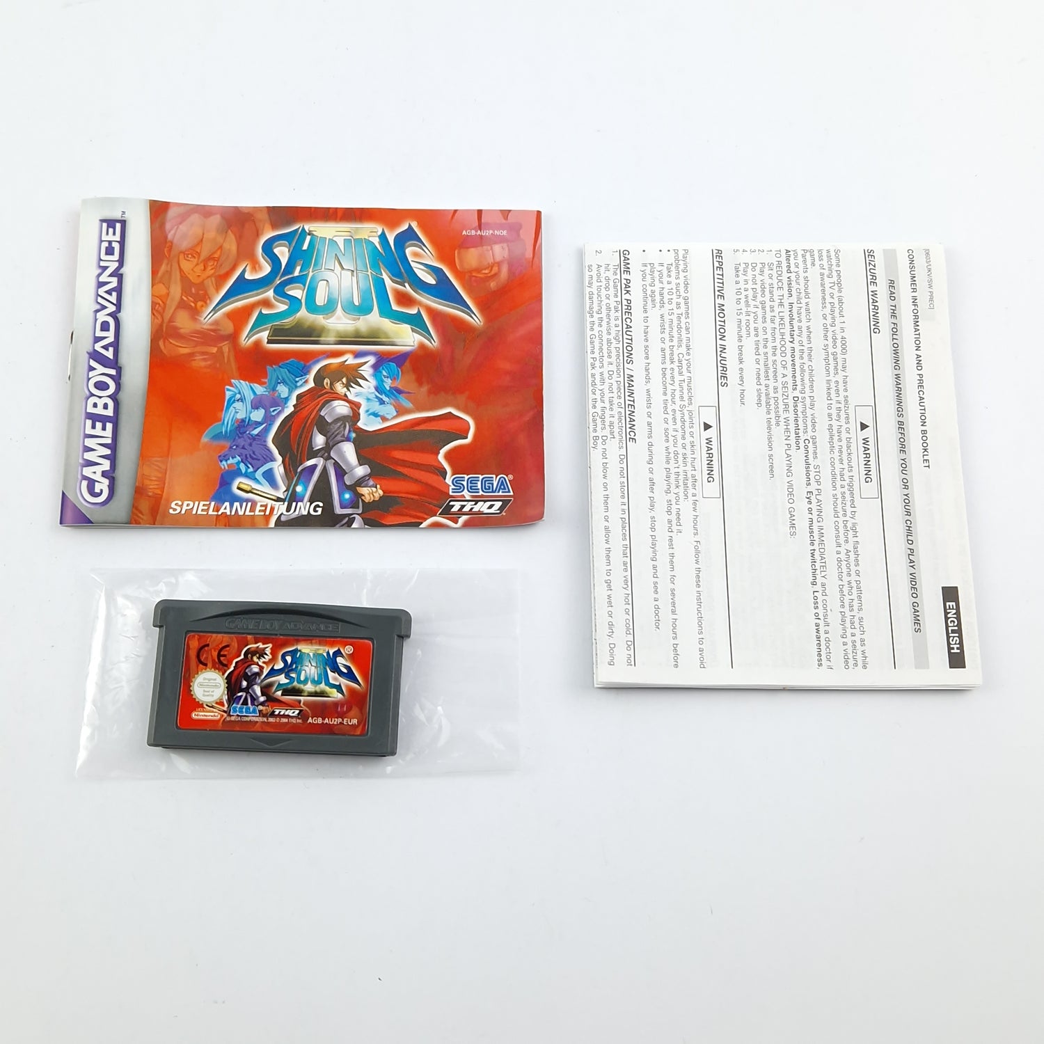 Nintendo Game Boy Advance Game: Shining Soul II - Gameboy GBA OVP PAL