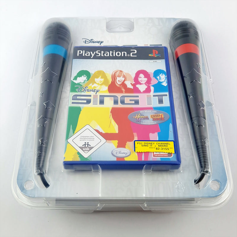 Playstation 2 Spiel : Disney Sing it mit 2 Mikrofonen - Blister OVP Sony PS2 PAL