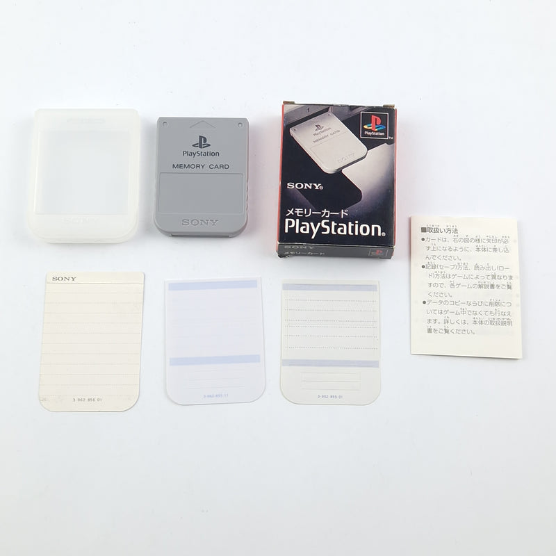 Playstation 1 memory card: Memory Card Gray with original packaging - JAPAN original packaging