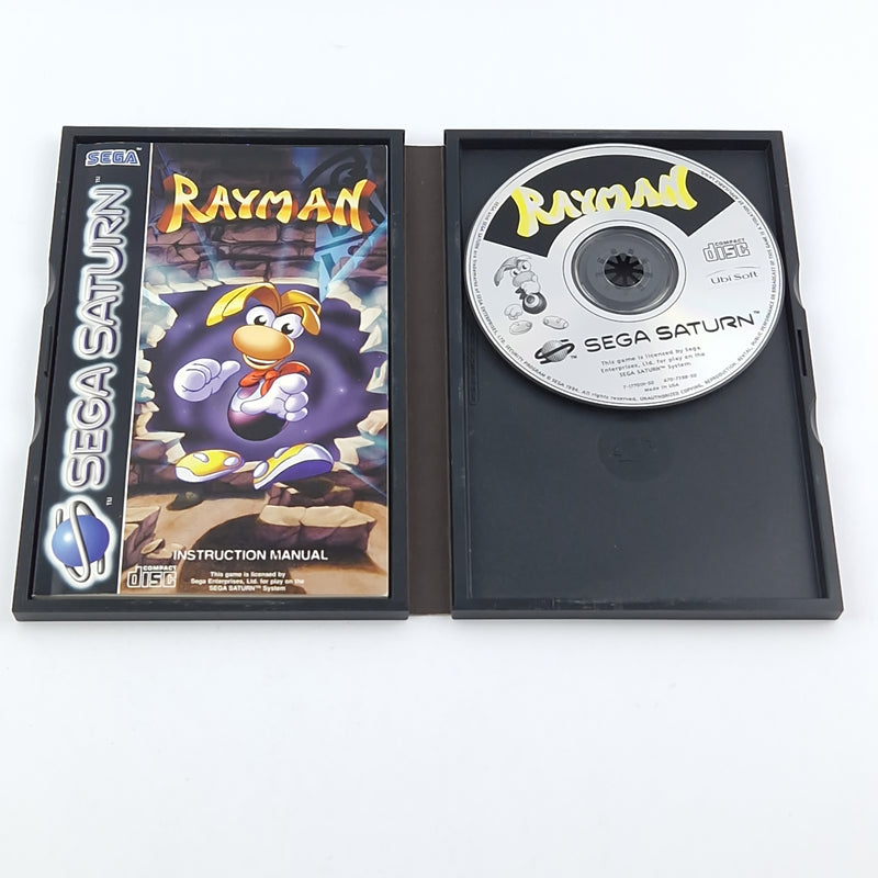 Sega Saturn Spiel : Rayman - OVP Anleitung CD Disk System / PAL Version