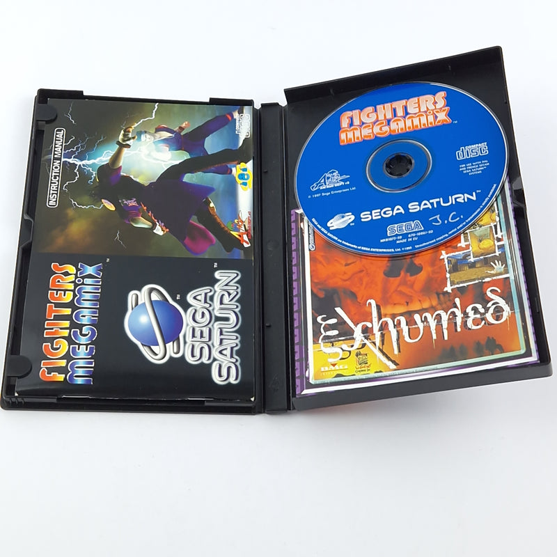 Sega Saturn Spiel : Fighters Megamix - OVP Anleitung PAL Disk / PAL
