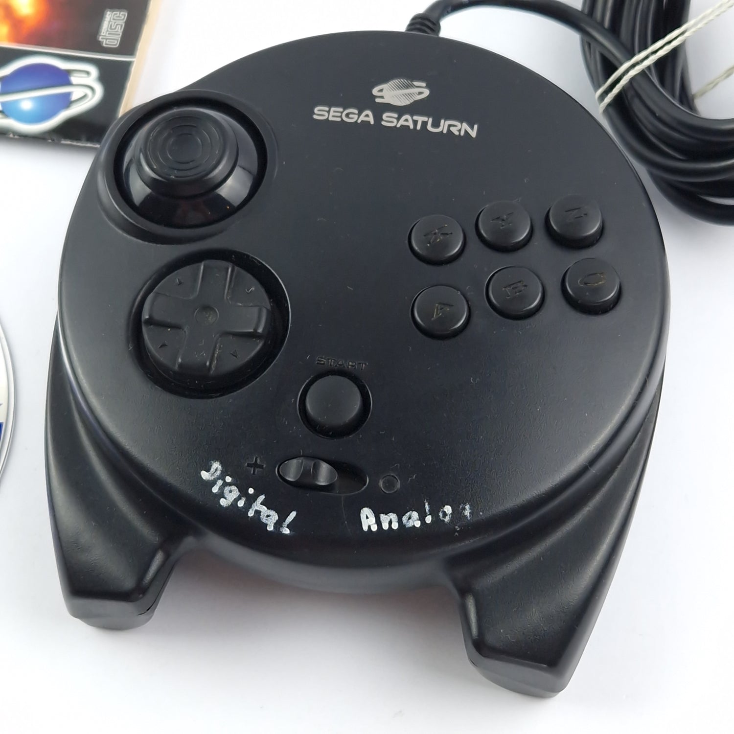 Sega Saturn Spiel : Nights into Dreams + 3D Control Pad - OVP Anleitung CD PAL