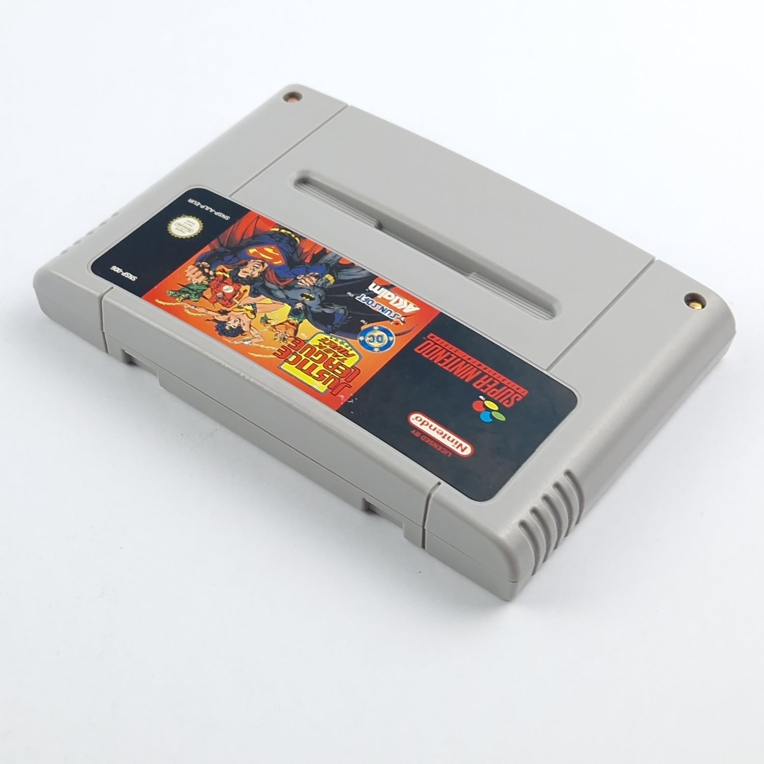 Super Nintendo Spiel : Justice League Task Force - SNES Modul Cartridge PAL EUR
