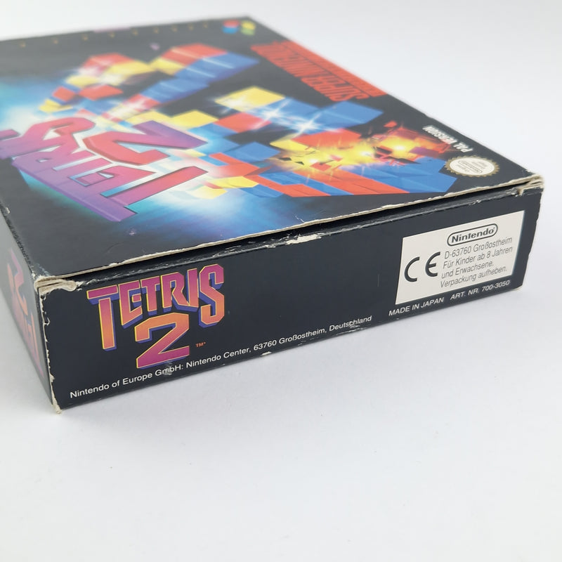 Super Nintendo Spiel : Tetris 2 - OVP Anleitung Modul / SNES Cartridge PAL