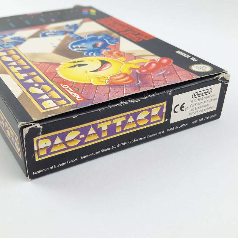 Super Nintendo Spiel : Pac-Attack - OVP Anleitung Modul / SNES Cartridge PAL