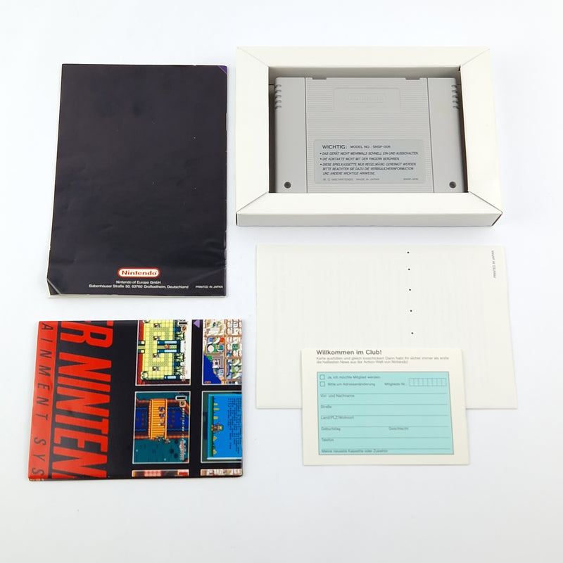 Super Nintendo Spiel : Pac-Attack - OVP Anleitung Modul / SNES Cartridge PAL