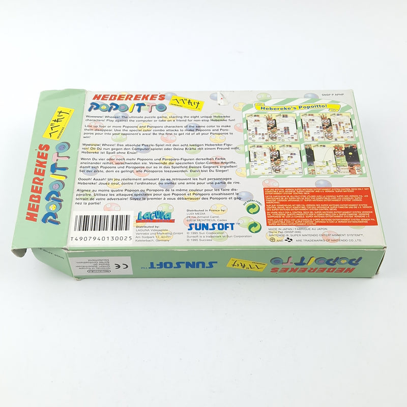 Super Nintendo Spiel : Hebereke´s Popoitto - OVP Anleitung Modul / SNES PAL