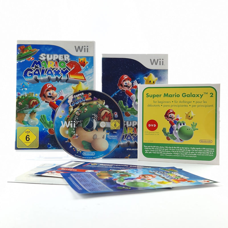 Nintendo Wii Spiel : Super Mario Galaxy 2 + DVD für Anfänger - OVP CD PAL