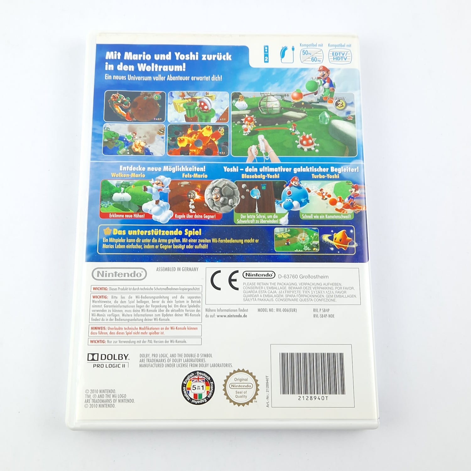 Nintendo Wii Spiel : Super Mario Galaxy 2 + DVD für Anfänger - OVP CD PAL
