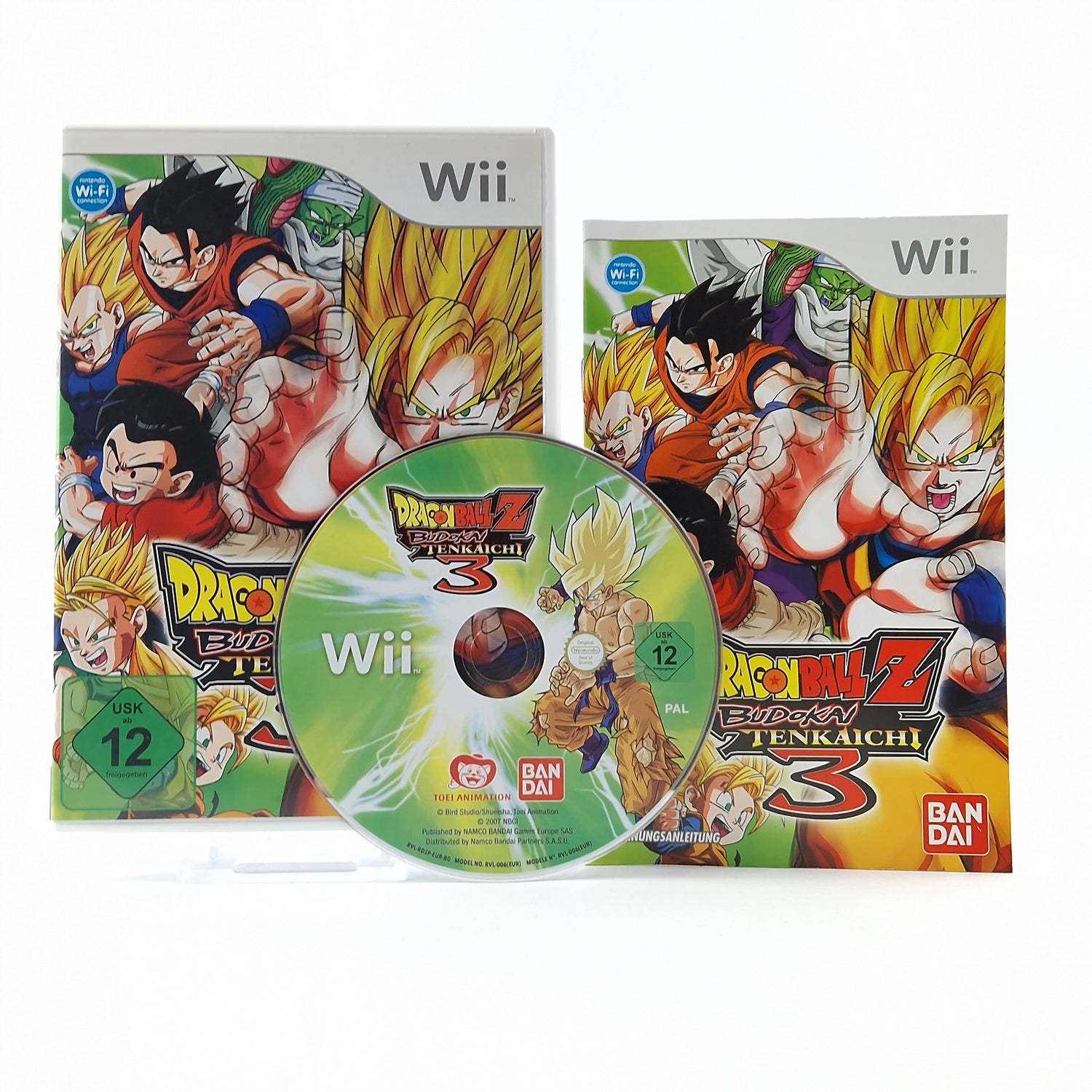 Nintendo Wii Spiel : Dragonball Z Budokai Tenkaichi 3 - OVP Anleitung CD PAL