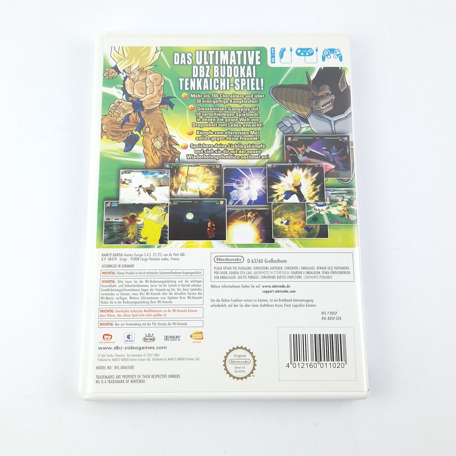 Nintendo Wii Spiel : Dragonball Z Budokai Tenkaichi 3 - OVP Anleitung CD PAL