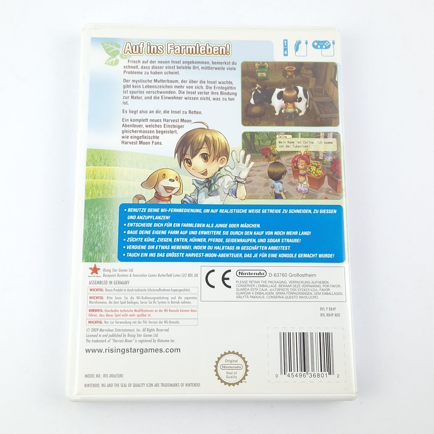 Nintendo Wii Game: Harvest Moon Tree of Silence - OVP Instructions CD PAL