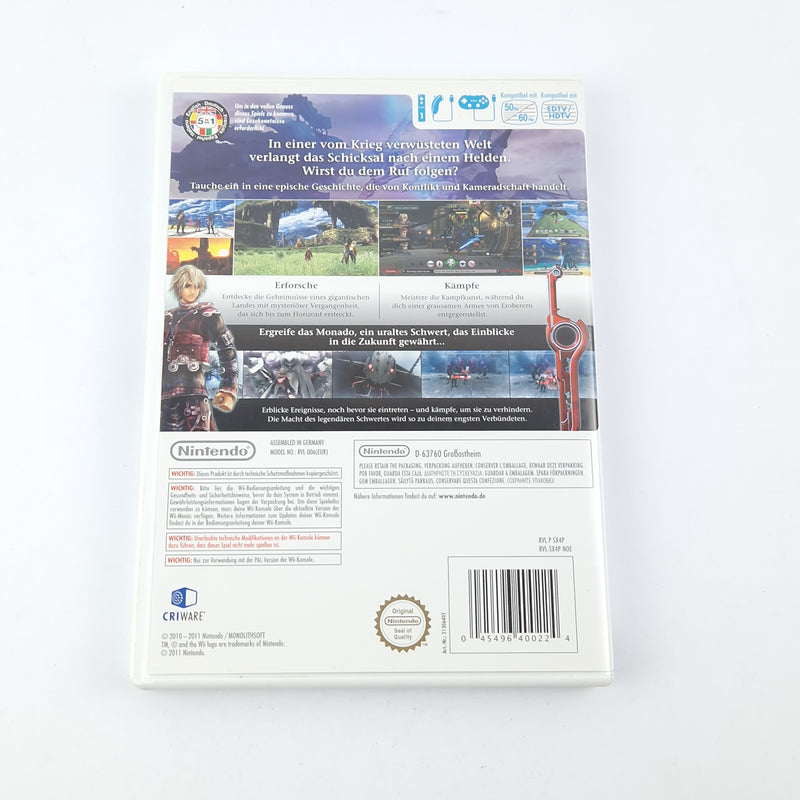 Nintendo Wii Spiel : Xenoblade Chronicles - OVP Anleitung CD / PAL Game