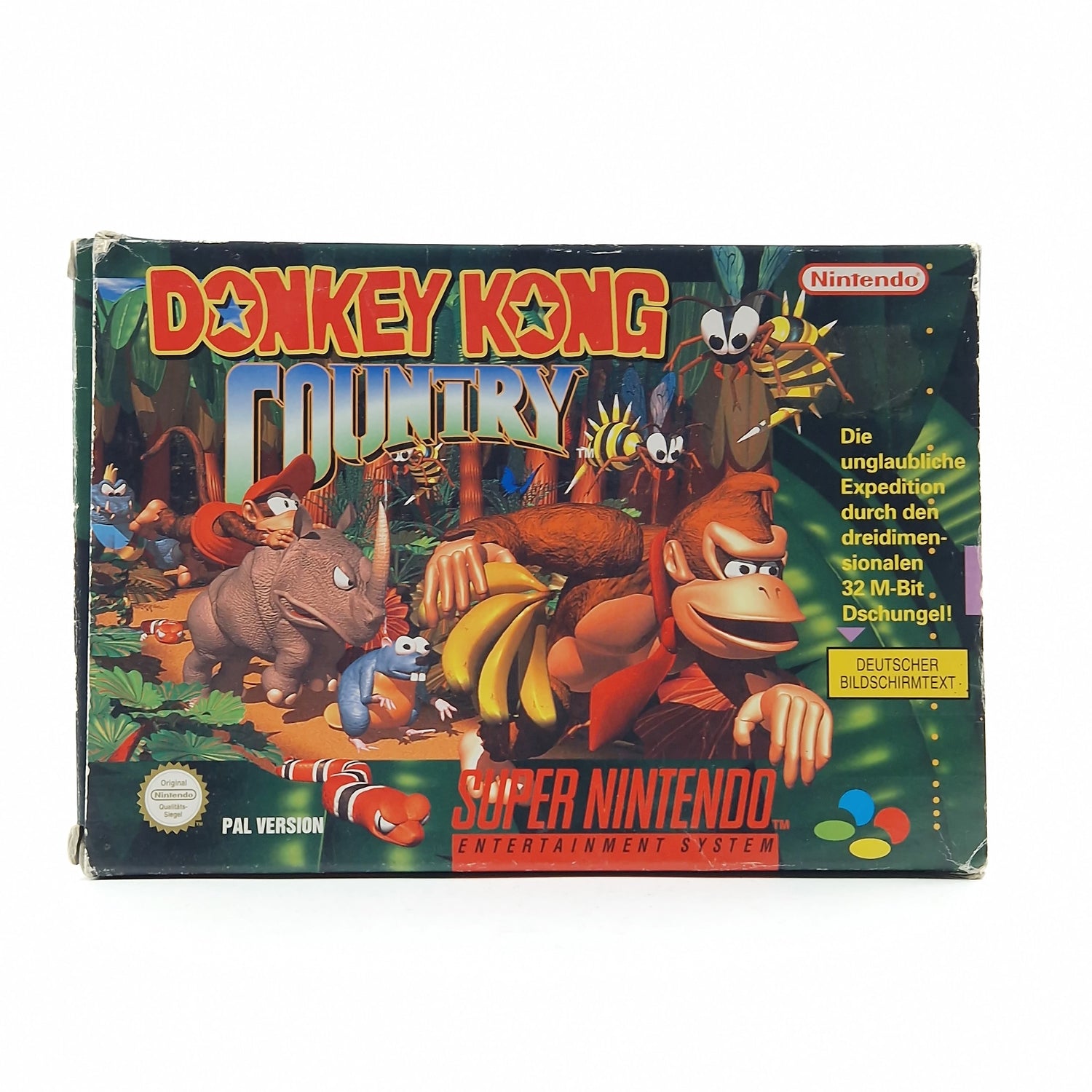 Super Nintendo Spiel : Donkey Kong Country 1 - Modul & OVP SNES PAL NOE