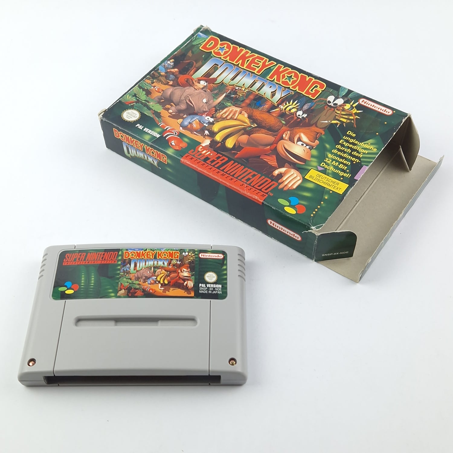 Super Nintendo Spiel : Donkey Kong Country 1 - Modul & OVP SNES PAL NOE