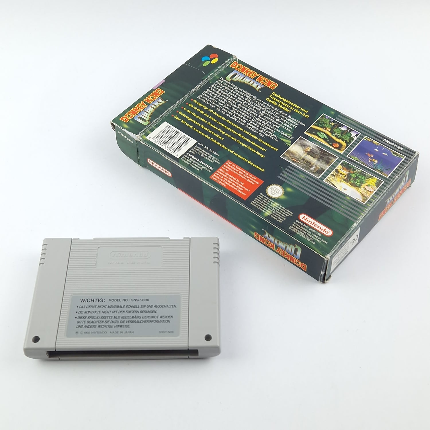 Super Nintendo Spiel : Donkey Kong Country 1 - Modul & OVP SNES PAL NOE
