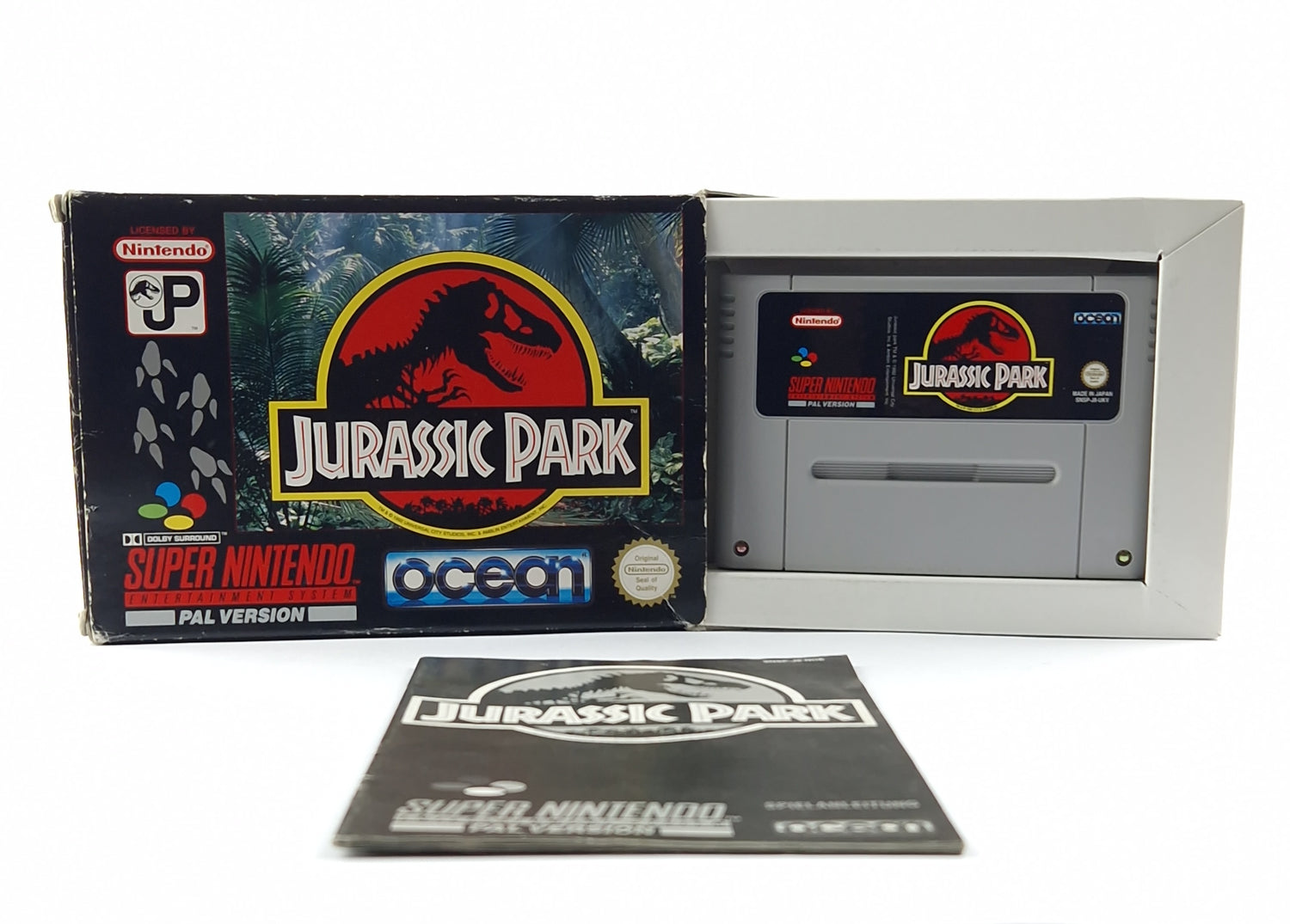 Super Nintendo Spiel : Jurassic Park - Modul Anleitung OVP cib / SNES PAL UKV